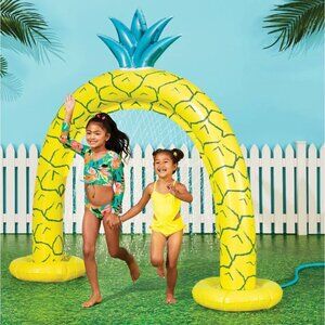 SUN SQUAD Inflatable Pineapple Sprinkler Outdoor Water Toy 6ft 9in Tall